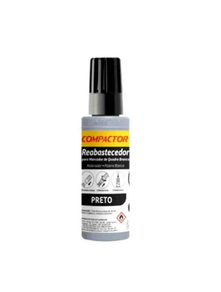 REABASTECEDOR P/ PINCEL QUADRO BRANCO COMPACTOR PT 30ML