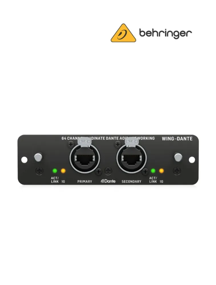 INTERFACE DE AUDIO WING-DANTE 64 CANAIS BEHRINGER (11110)
