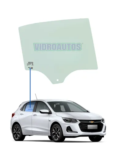 Vidro Porta Traseiro lado Direito Onix hatch 2020 a 2025